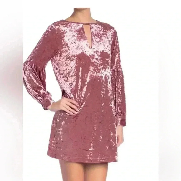 MUCHE MUONETTE Crushed Velvet Dress size S/M - Picture 1 of 8
